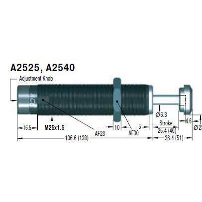ACE美国可调油压液压缓冲器吸震器A2540