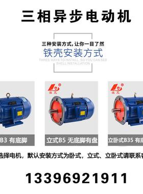 三相异步电动机380V电机4KW-2极 转速2890 YE2-112M-2 铜线马达