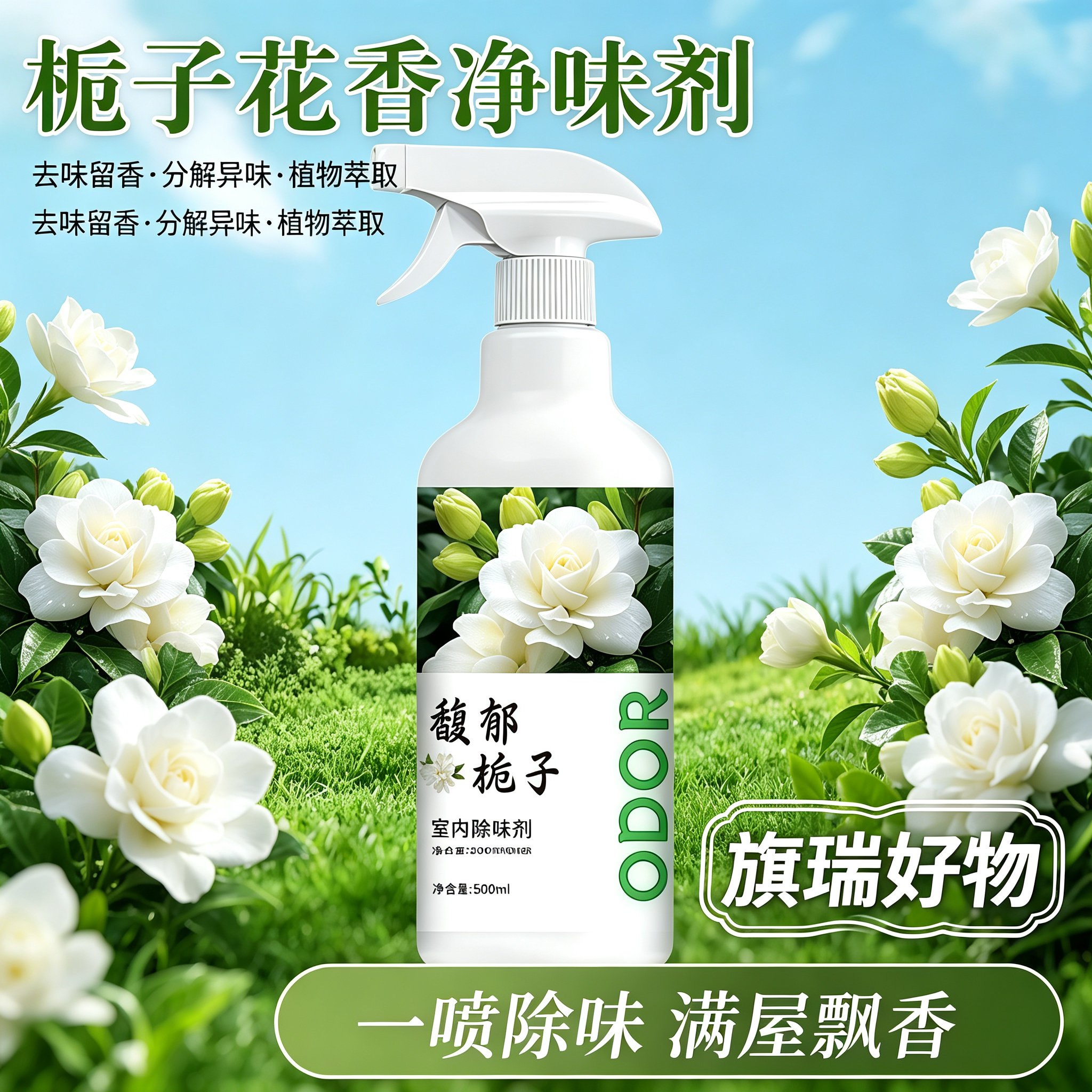 去除老人房间异味尿骚味家用馥郁栀子室内除味剂卫生间除臭剂JM3