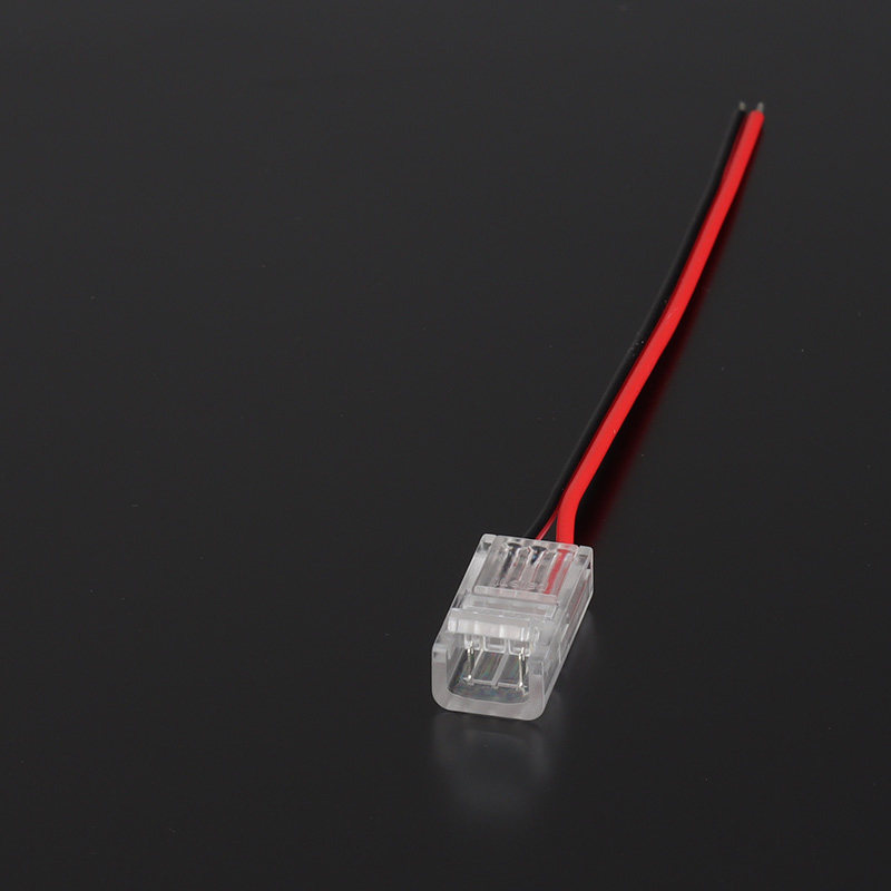 led灯带COB免焊接头卡扣连接线28贴片连接器配件焊线转接插头