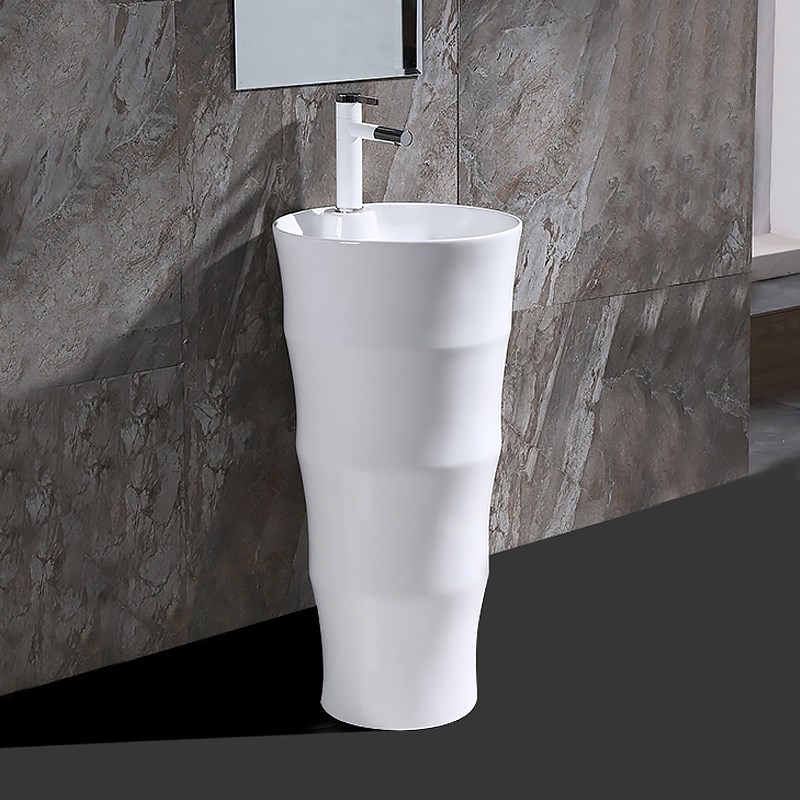 陶瓷立柱盆小户型洗手盆阳台洗漱台家用洗面盆酒店卫生间洗脸盆