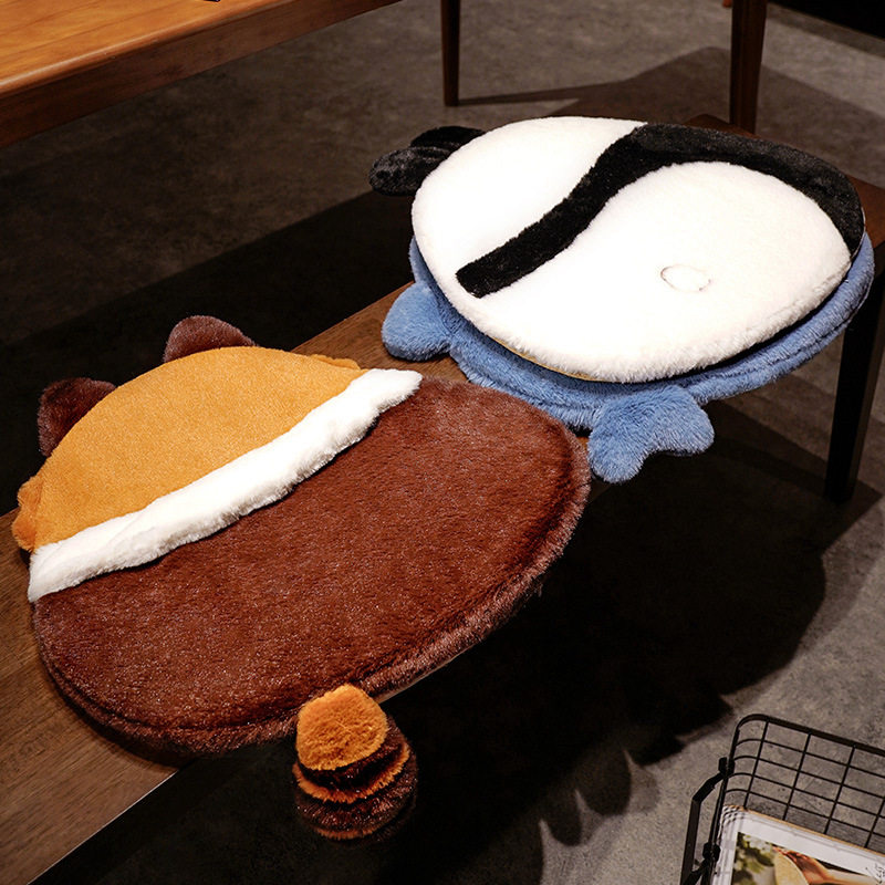 记忆棉坐垫椅子垫办公室久坐大学生宿舍飘窗蒲团地上毛绒软屁垫子