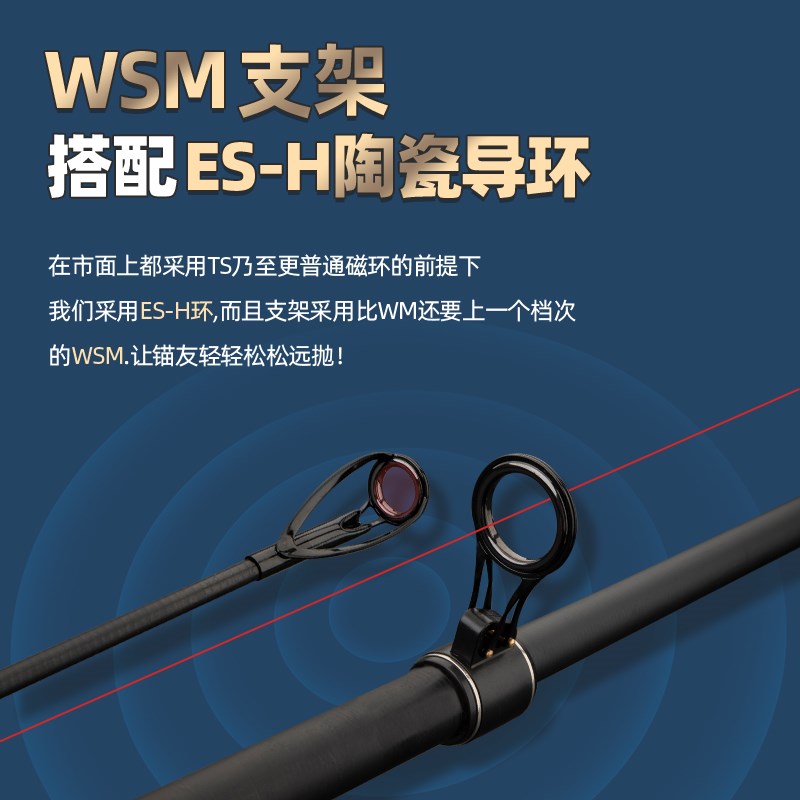 超轻高碳大力锚二代伸缩锚竿超硬锚杆远投抛竿巨物装锚鱼渔具