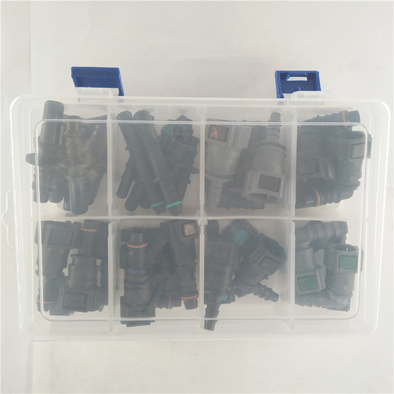 汽车改装用汽车燃油管快速接头油路汽车快插接头装边卡扣