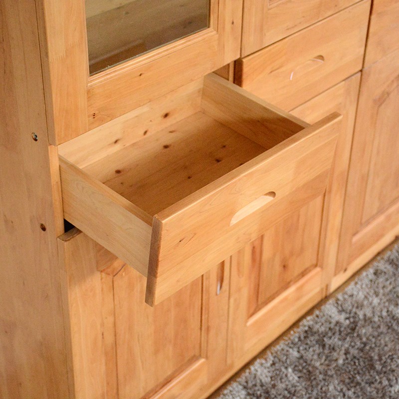 柏木展示柜茶色文件柜书柜全实木柏木家具定制玻璃门韩式定制