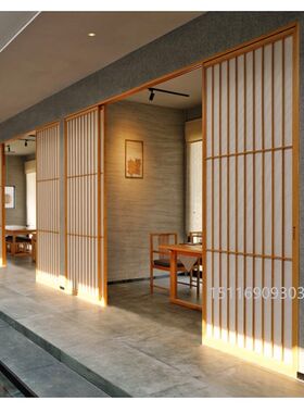 仿古门窗中式屏风实木隔断推拉门可折叠镂空玄关花格榫卯结构定制