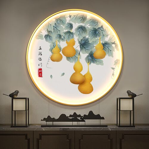 3d圆形艺术玻璃装饰屏风隔断磨砂双面效果彩绘透光玻璃天花