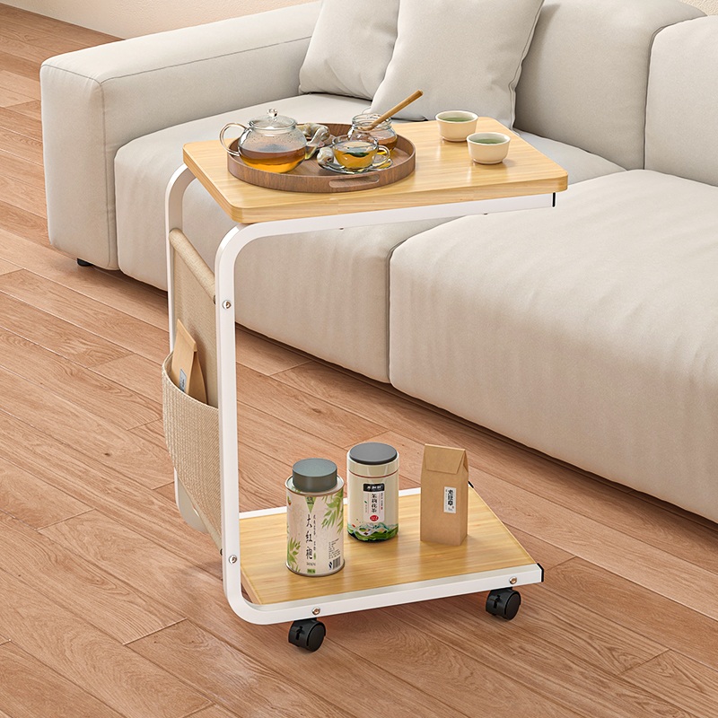 茶几客厅家用可移动边几茶桌极简现代简约沙发边柜阳台小桌子带轮
