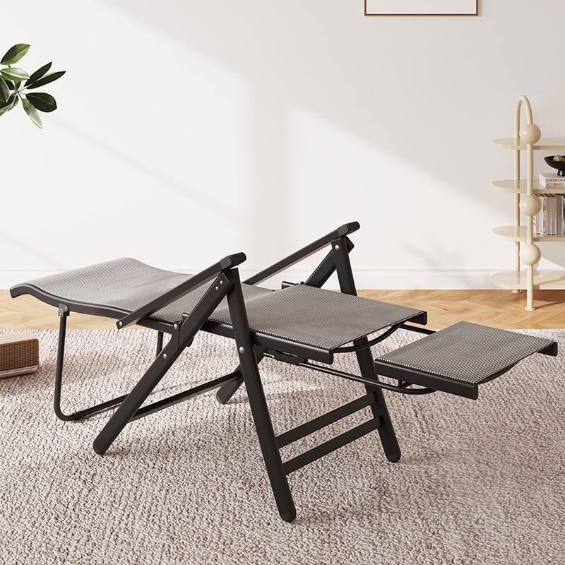 躺椅折叠可坐可躺办公室两用午睡午休阳台家用休闲沙发懒人靠背椅