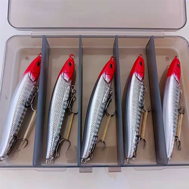 路亚饵远投沉水铅笔淡海水翘嘴鳡鱼鲈鱼通杀神饵装配加强钩假饵