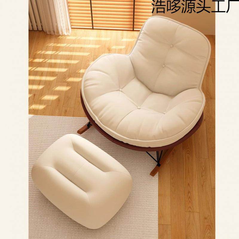懒企鹅摇XAG椅懒闲人发蛋壳沙发躺椅可睡觉客厅单人人沙阳台休逍