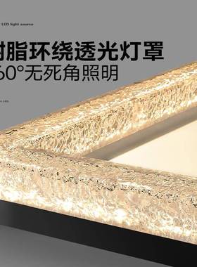 202新气款感轻26884奢大树脂客厅吸顶5灯现代简意约式极简客厅led