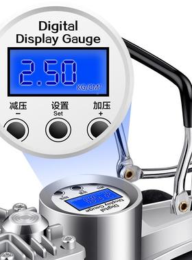 车载气泵小电轿便携式汽车车用轮胎54071大功率动双缸打气泵1充2V