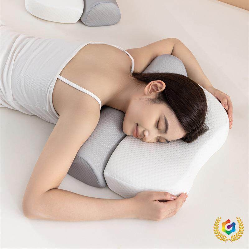 慢跨境回弹忆iH2zCkxb枕牵分引区护枕头单人助睡眠枕芯家记用成人