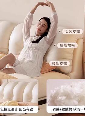 奶云床现代简约软包储物朵床法式床WUD主卧双人油床红婚网床