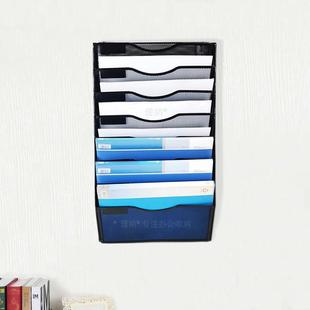 8层X168金挂属文件架壁挂式八层墙上A4文框书办公资料件收本纳多