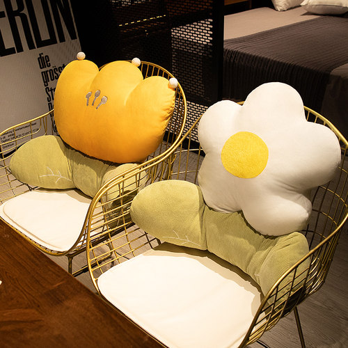 办公室座椅靠枕腰靠腰垫久坐靠垫腰枕靠背垫椅子护腰沙发花朵抱枕