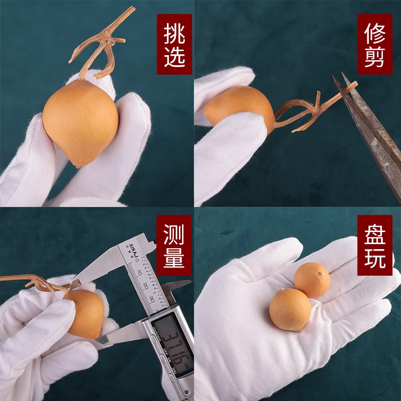 文玩葫芦手把件天然小水滴葫芦手捻异形手盘玩精品老皮摆件带龙头