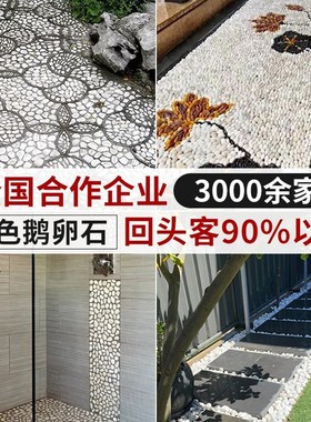 白色抛光鹅卵石大小鹅卵石雨花石庭院阳台铺路铺地白石头内蒙古