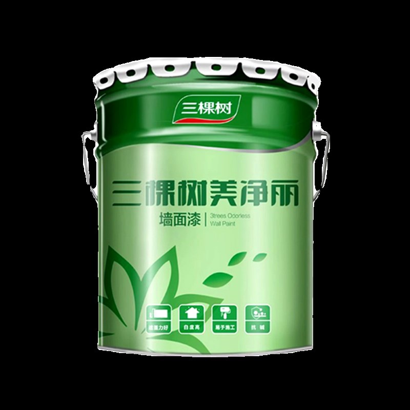 三棵树美净丽内墙乳胶漆室内家用自刷墙面净味白度高水性涂料油漆