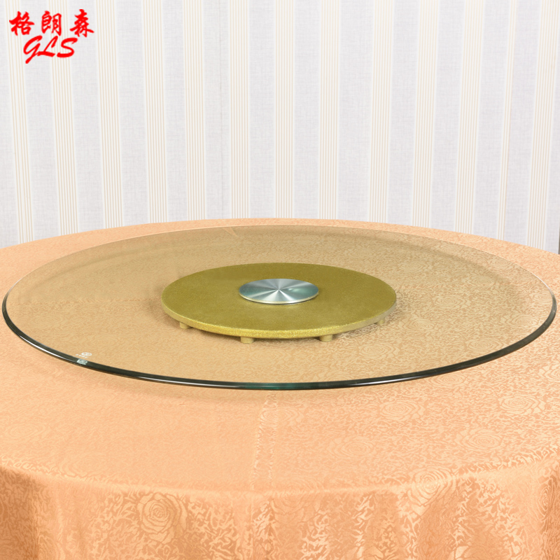 酒店餐桌转盘钢化玻璃圆桌转盘圆形桌面旋转底座饭桌转盘家用
