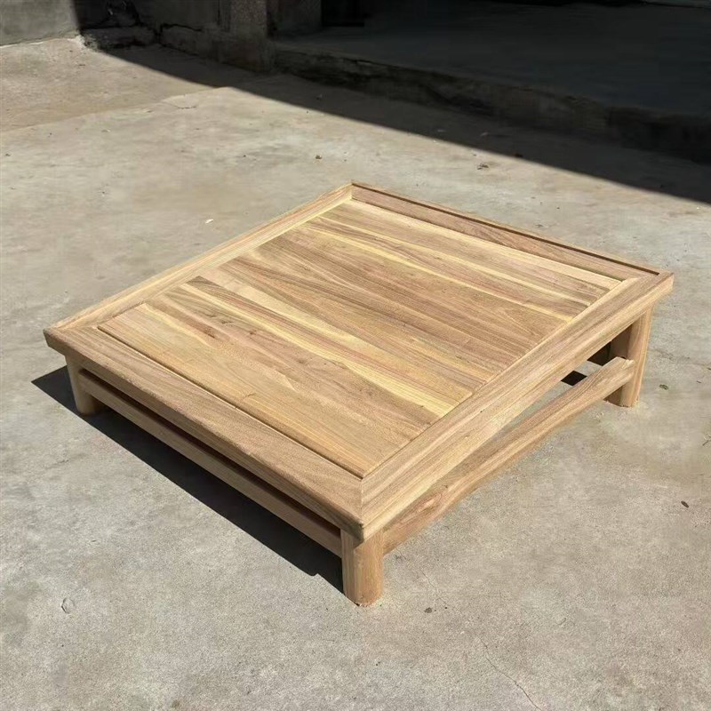 寺院拜凳老榆木实木拜凳跪拜地垫佛堂磕头垫子跪垫家用中式拜凳