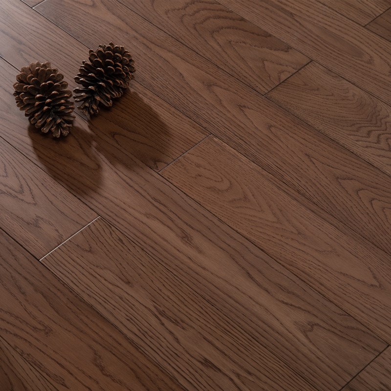 橡木纯实木地板原木本色灰色红橡家用卧室环保耐磨南浔