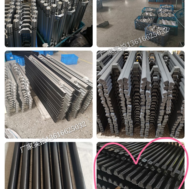 加厚开无框玻璃门拉手 铝合金大门把手 KTV商铺店门扶手 深棕色