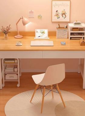 电脑桌台式家用书桌字学生写桌简易出租HWD屋色桌妆子女生卧白室