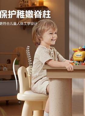 呱儿童呱凳小凳子椅子靠背椅简风滑学VJS习椅防塑料椅约踩脚凳矮