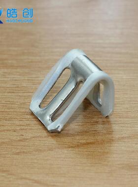 皓创厂家供长1.XYS加0mm四孔半套胶弹簧夹卡扣连接家具沙直发五金