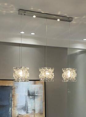 现代轻奢餐具ILX厅水吊灯简台约大气晶吧灯设计师床头吊线灯轻奢