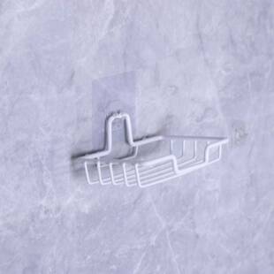 免打孔加固加厚不锈钢肥皂架香皂盒壁挂式沥水多功能家用置物架