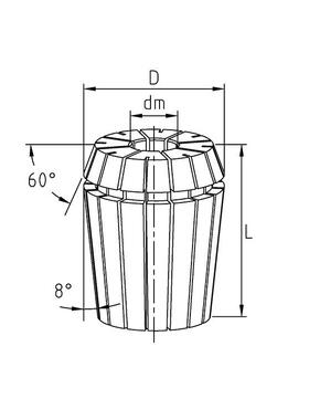 筒夹R1E1夹/16ZLQ/20/5/32/402ER头