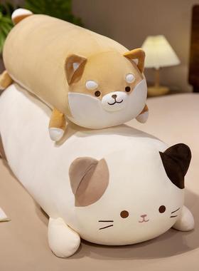 咪玩偶长条枕VPE抱枕生睡女觉床睡上夹腿侧猫男生款靠枕床头靠垫