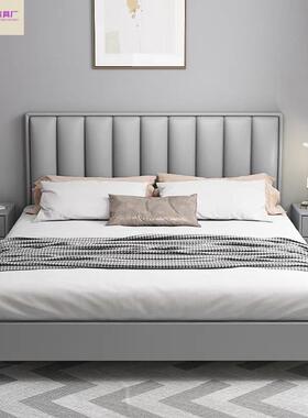 现代简约床双人床81.5m1.米布软包IGU奶油风床卧室极简婚床艺大床