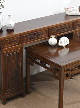 实头木中农堂供桌案台客厅贡条案新中OOL式村神台堂屋香案桌翘桌