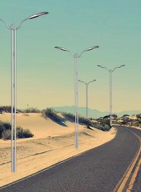 市电路0灯道路超亮防灯水l40520e路d灯户外灯22v6米路灯杆全套直杆路头