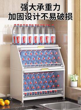 厨房置物架台面碗碟筷架拉抽式多功能碗架盘VGS子收纳沥水架带门