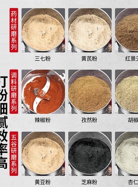 德国磨粉机商用家用粉碎机打粉机研磨机小型超细五谷三七材破壁机
