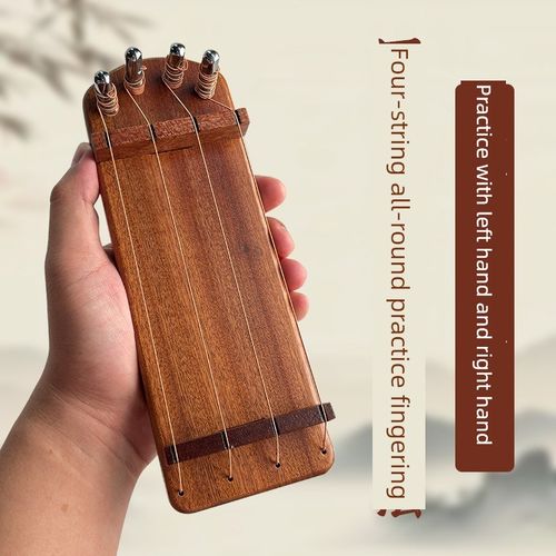 乌木实木琵琶指练器四弦琵琶指练器指法技术练习神器