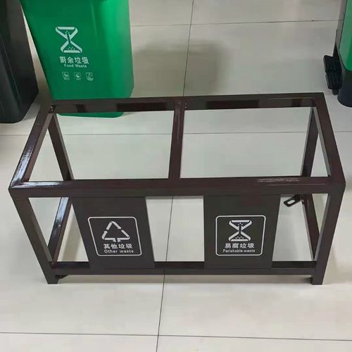 室外分类架垃圾分类牌铁艺垃圾收集亭新农村街道小区固定支架定制