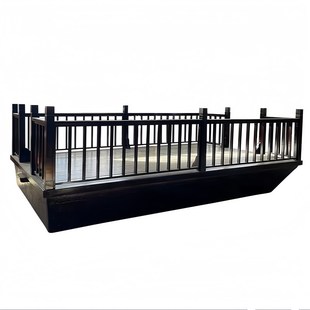 表演船水上舞台花船巡游皇家驿站平台船网红婚礼歌舞装饰电动木船