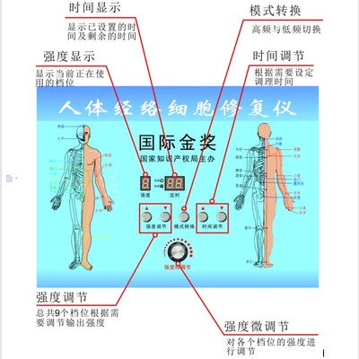 酸碱平衡DDS美容经络按摩器华林生物电养生疏通仪全身电疗仪六代