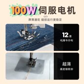 FEIYUE飞跃缝纫机家用小型电动台式 缝衣车自动双针FYe300锁边吃厚
