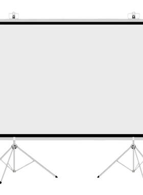 可移动支架幕布投影仪幕布支架落地幕布100120150寸投影幕布支架