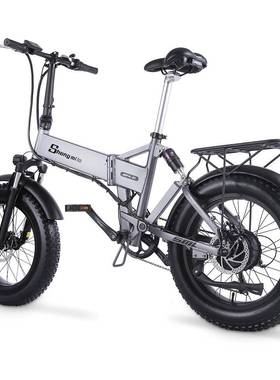 Shm行engi锂lSML-MX21o出口20寸电动自车48V电助力车成人油刹电动