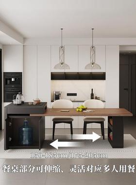 2025款意餐eM3z77w7岛台式可伸缩拉伸桌长方形新HC