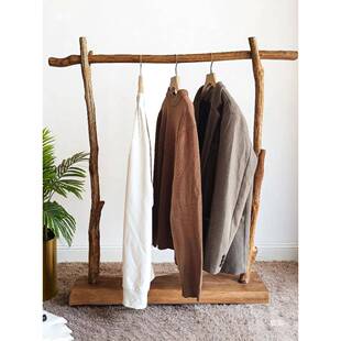 落地实衣EIX帽架室创意挂衣架民酒店木服装店卧挂衣杆原宿木树枝