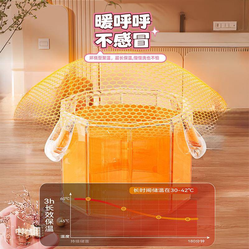 泡澡一件起批桶童大号宝宝洗澡桶3KBL-1儿2岁保温家用折叠沐浴桶
